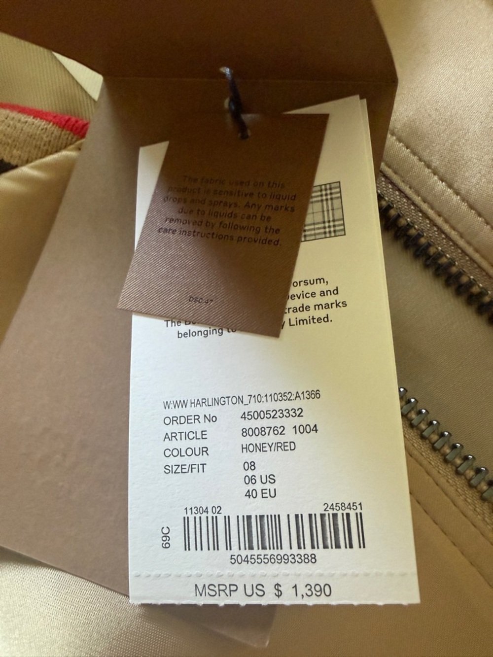 Burberry Red and Gray Jacket - Picture 14 of 15